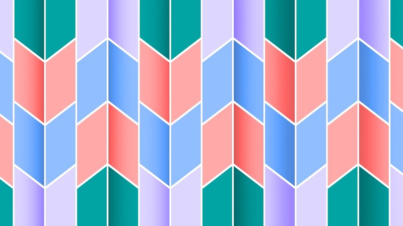 Geometric Pattern — Teal, Calm