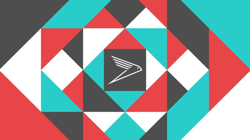 Geometric Pattern with Bird