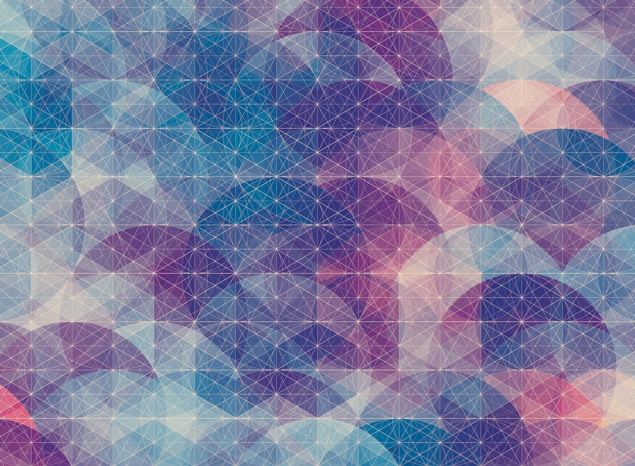 geometric pattern with blue and purple hues