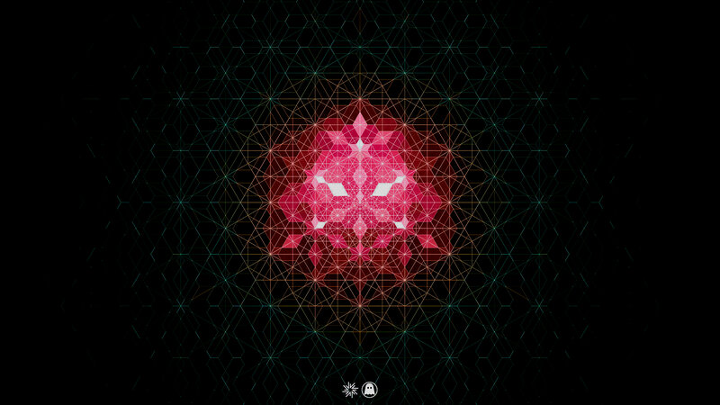 Geometric Pattern with Central Figure