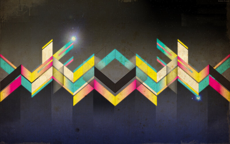 Geometric Pattern with Chevrons
