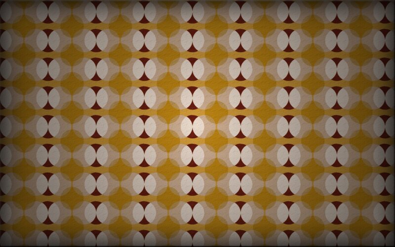 Geometric Pattern with Circles — Yellow
