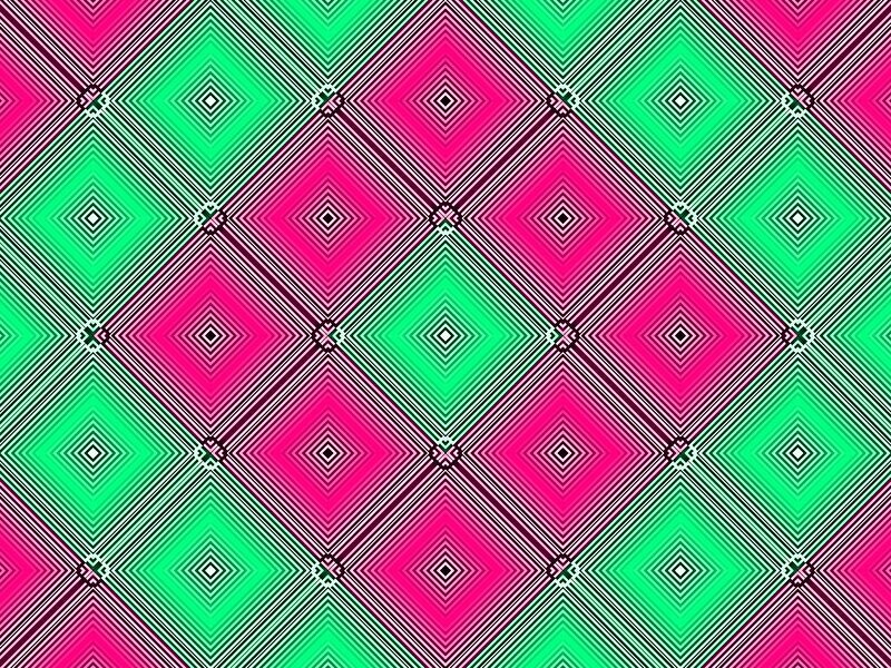 Geometric Pattern with Diamonds — Pink