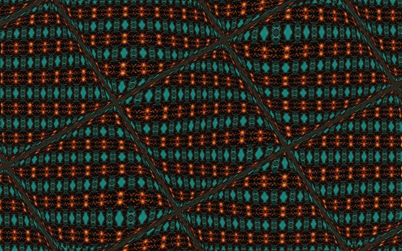 Geometric Pattern with Diamonds — Teal