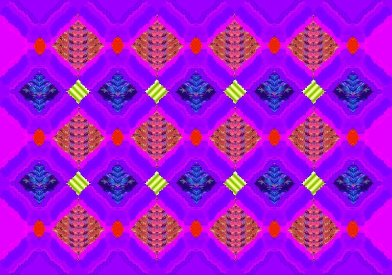 Geometric Pattern with Diamonds