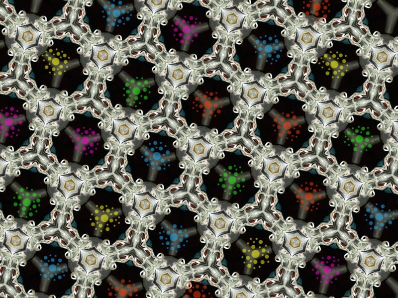 Geometric Pattern with Dots