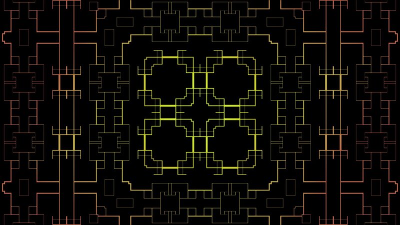 geometric pattern with glowing lines