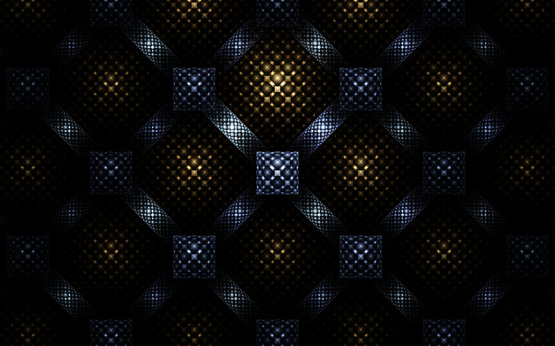 geometric pattern with glowing squares