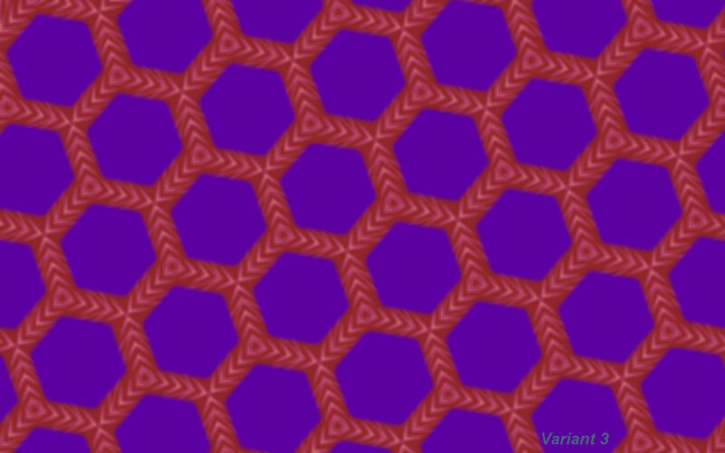 Geometric Pattern with Hexagons — Purple