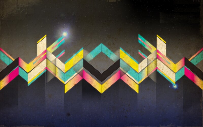 Geometric Pattern with Lights