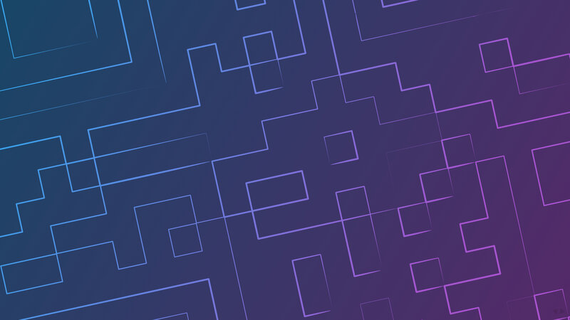 Geometric Pattern with Lines — Blue, Calm