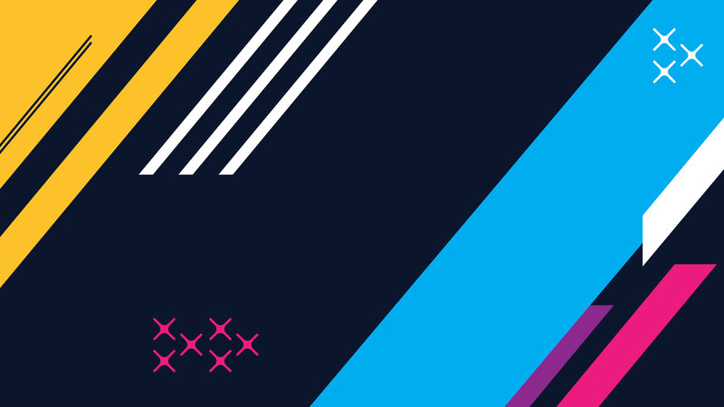 Geometric Pattern with Lines — Blue, Dynamic, Abstract, Shapes