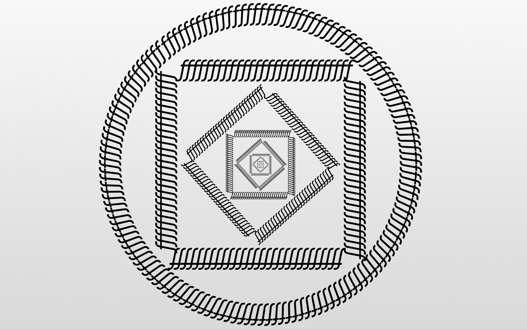 geometric pattern with nested shapes