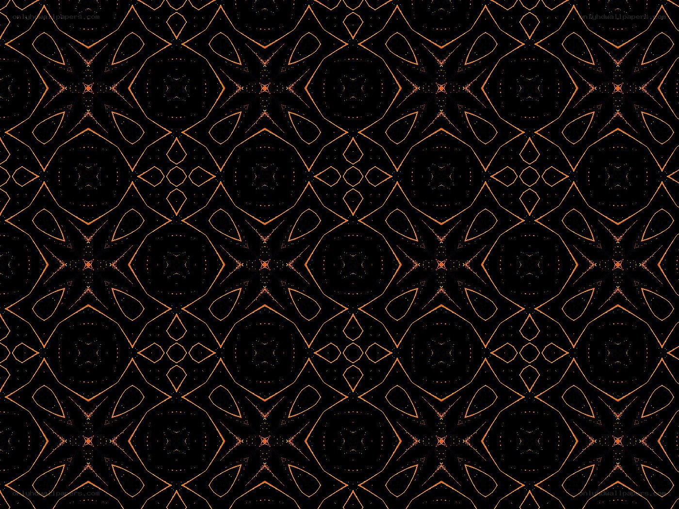 geometric pattern with orange lines