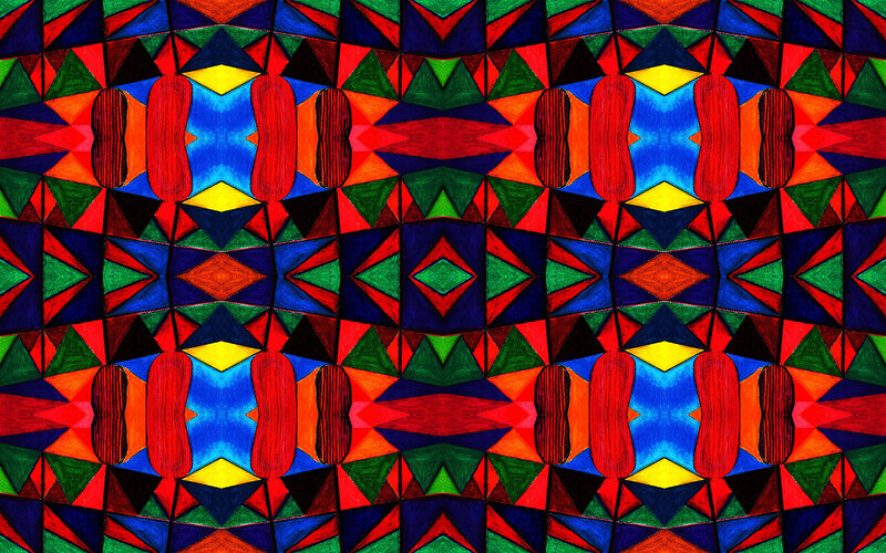 Geometric Pattern with Peanuts