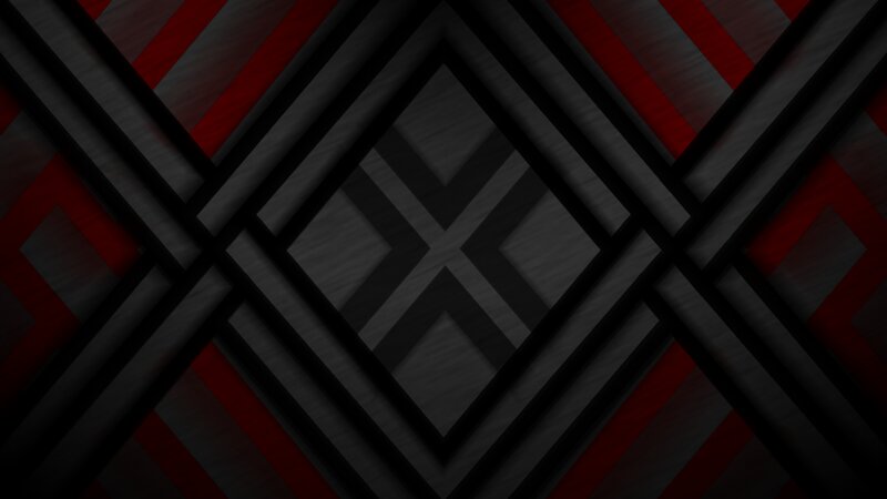 Geometric Pattern with Red and Black