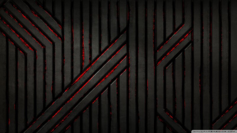 Geometric Pattern with Red Lines