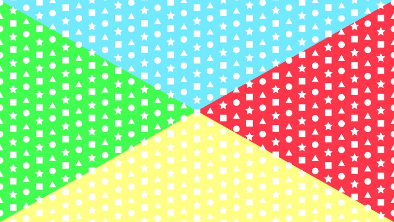 Geometric Pattern with Shapes — Green