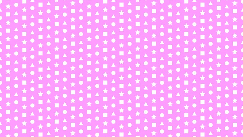 Geometric Pattern with Shapes — Pink