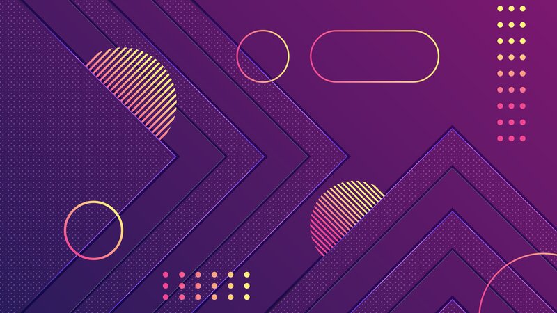 Geometric Pattern with Shapes — Purple, Dynamic