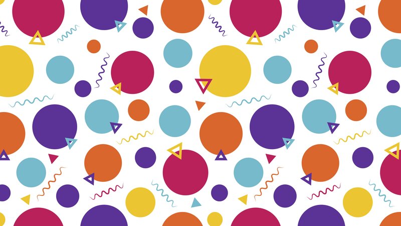 Geometric Pattern with Shapes — Purple