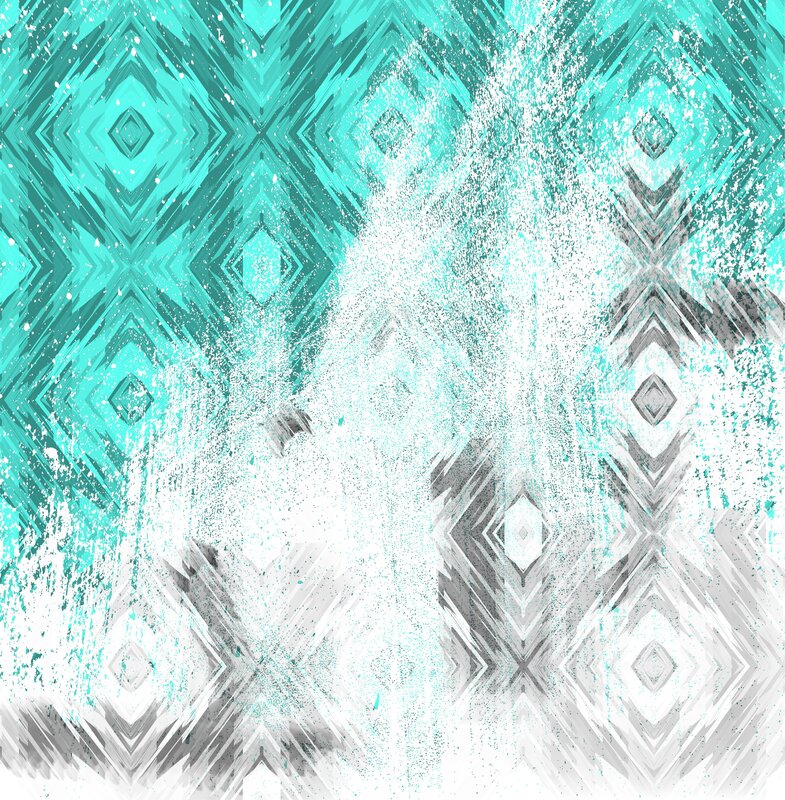 Geometric Pattern with Splatter