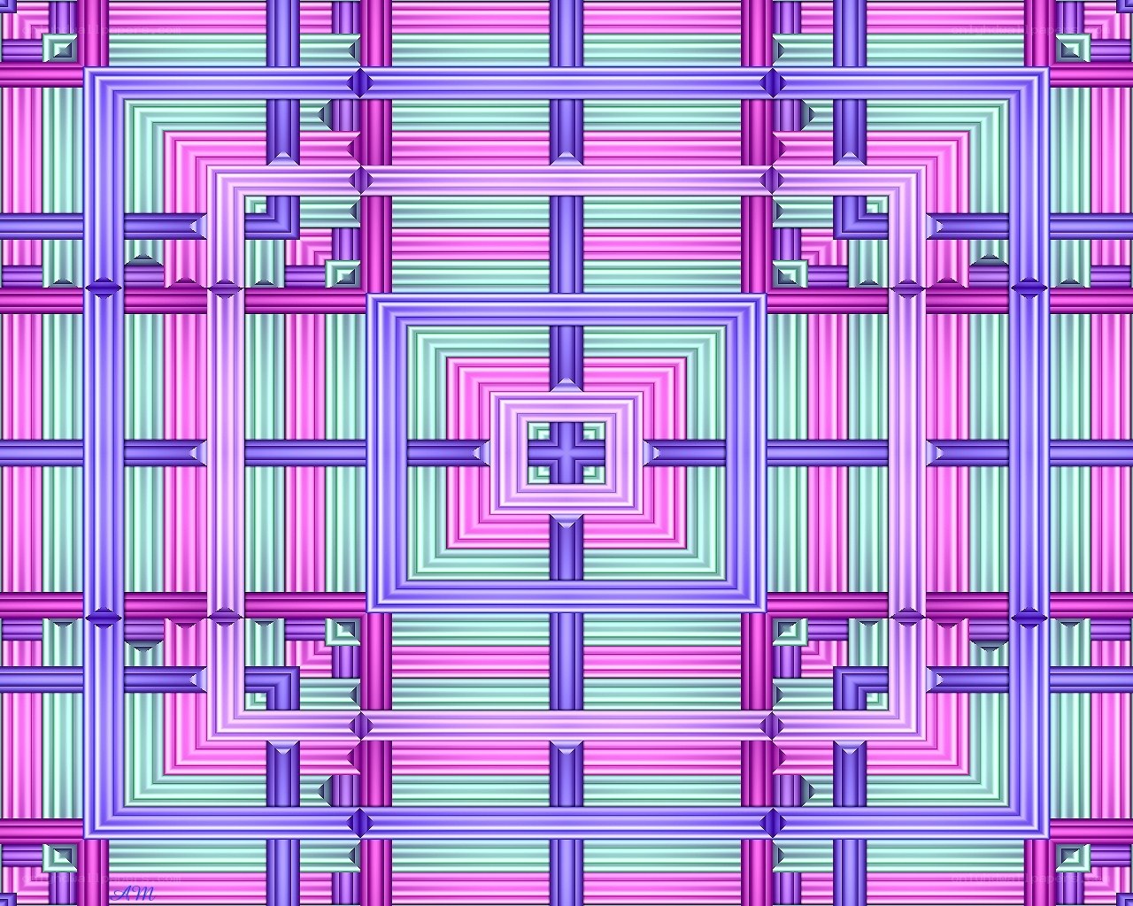 Geometric pattern with squares