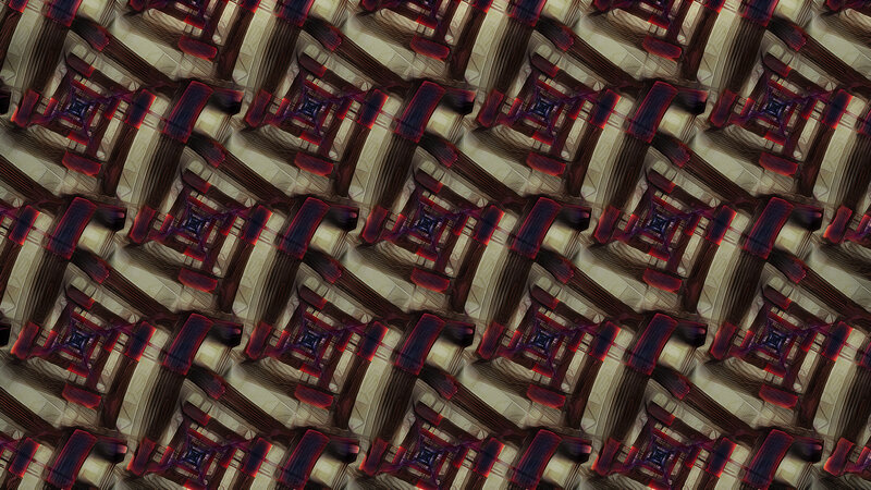 Geometric Pattern with Squares — Brown