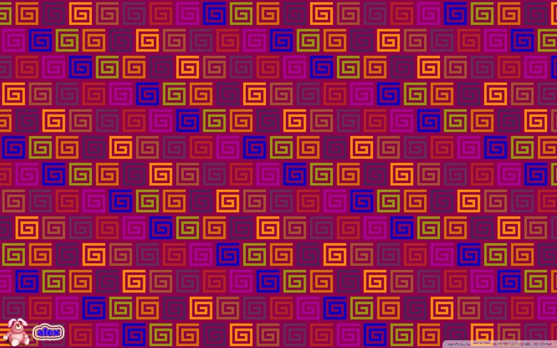 Geometric Pattern with Squares — Purple