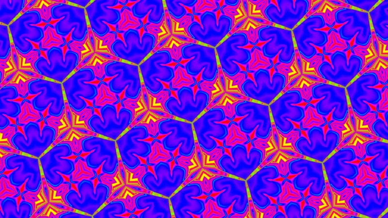 Geometric Pattern with Stars — Blue