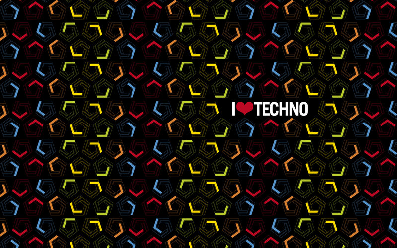 Geometric Pattern with Text