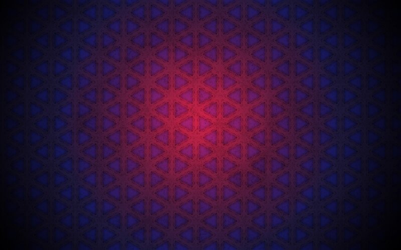 Geometric Pattern with Triangles — Blue, Mysterious