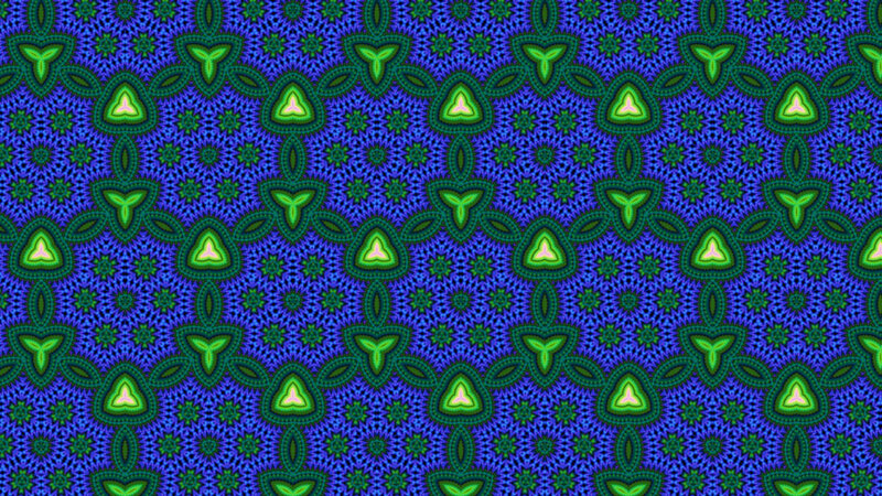 Geometric Pattern with Triangles — Blue