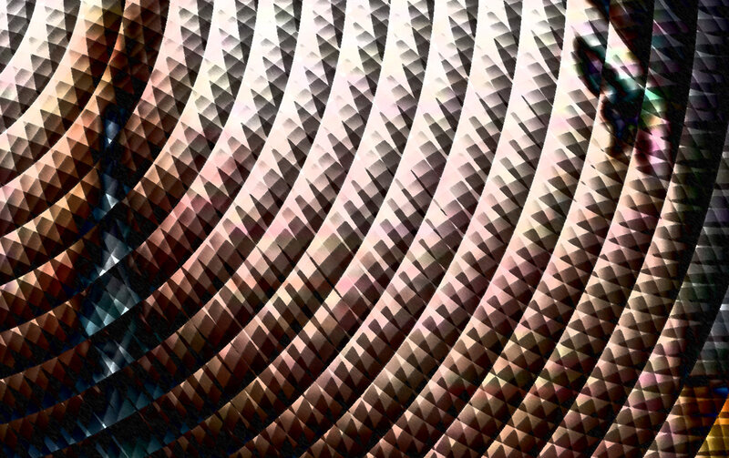 Geometric Pattern with Triangles — Brown