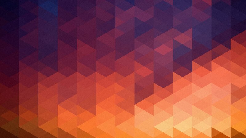 Geometric Pattern with Triangles — Orange, Calm