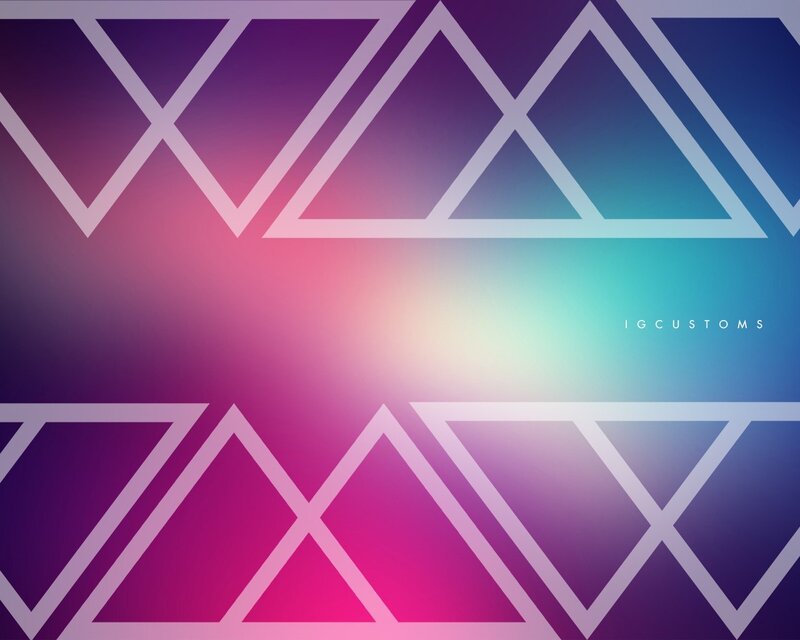 Geometric Pattern with Triangles — Purple, Calm