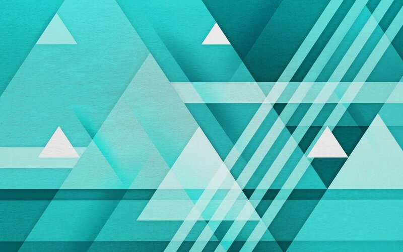 Geometric Pattern with Triangles — Teal