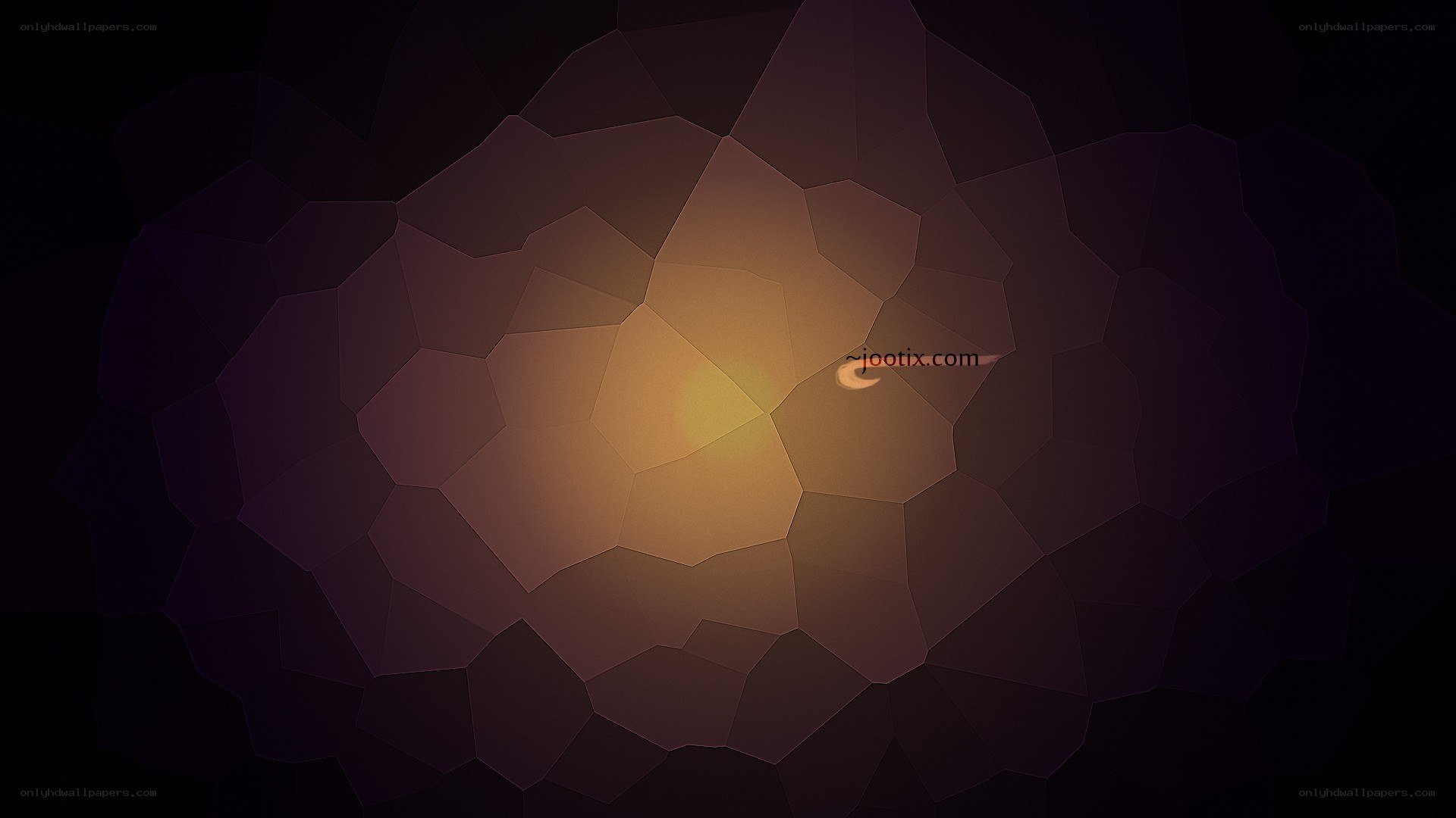 geometric pattern with warm glow