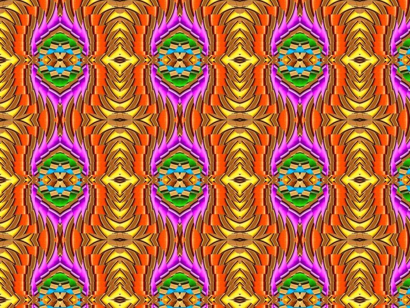 Geometric Pattern — Yellow, Vibrant