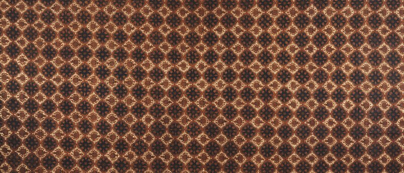 Geometric Patterned Fabric — Brown, Textured