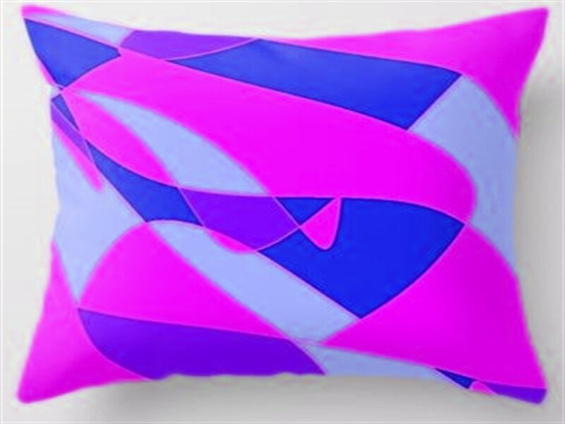 Geometric Patterned Pillow
