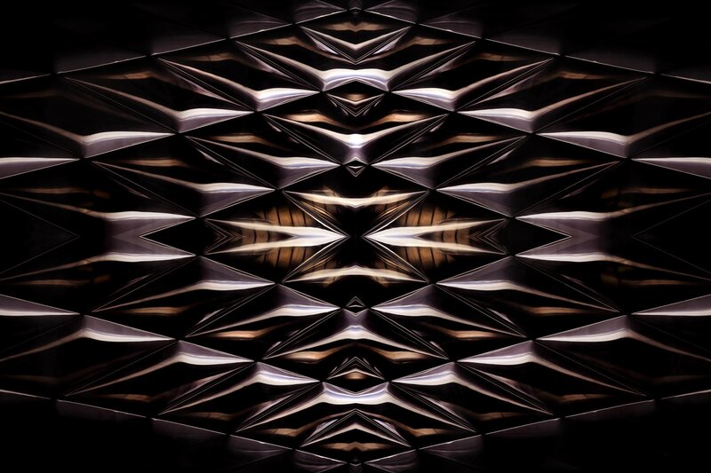 Geometric Patterned Surface — Black