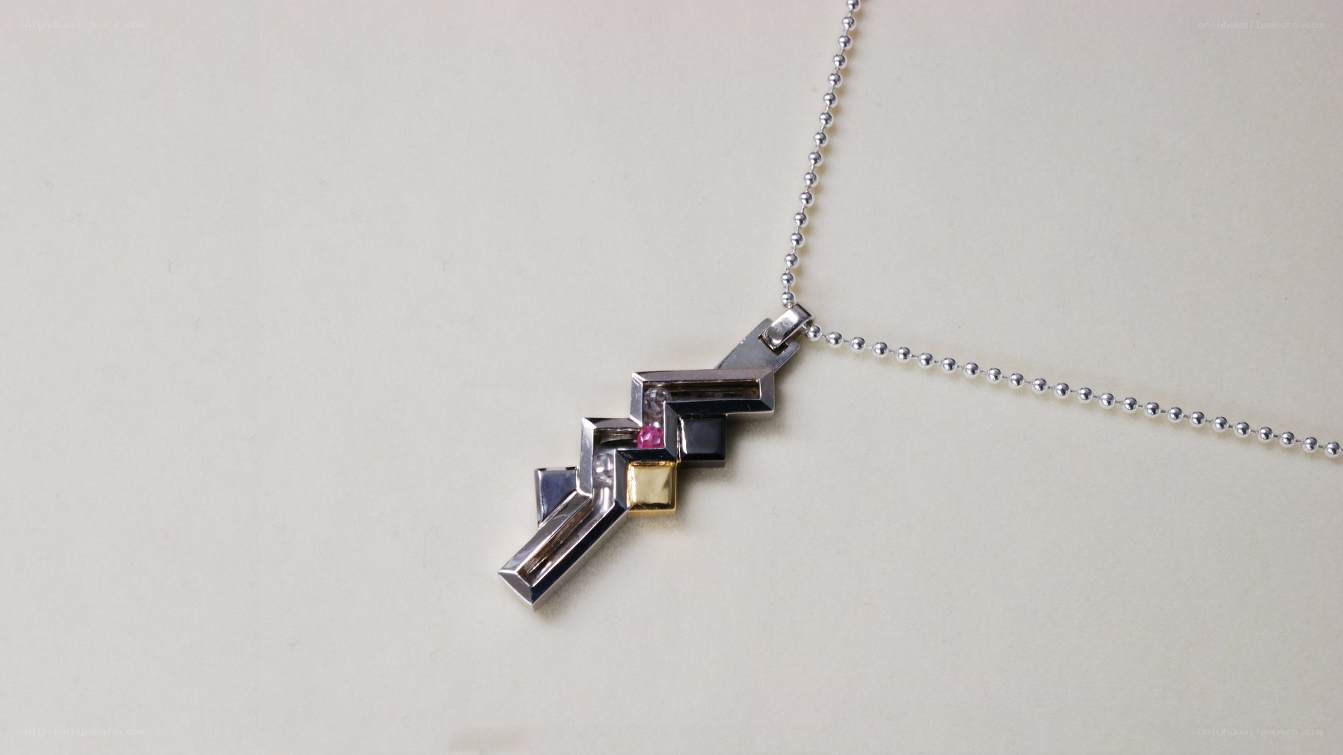 geometric pendant necklace