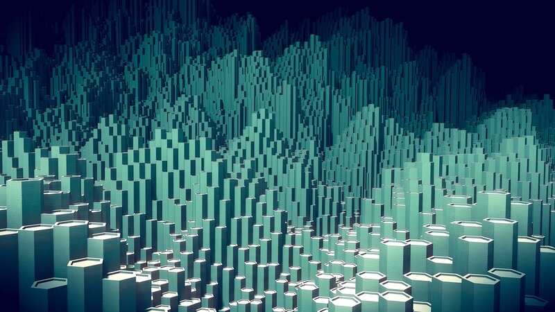 Geometric Pillars Landscape