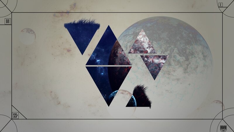 Geometric Planet Collage