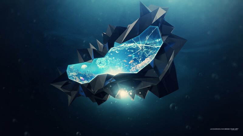 Geometric Pod Underwater