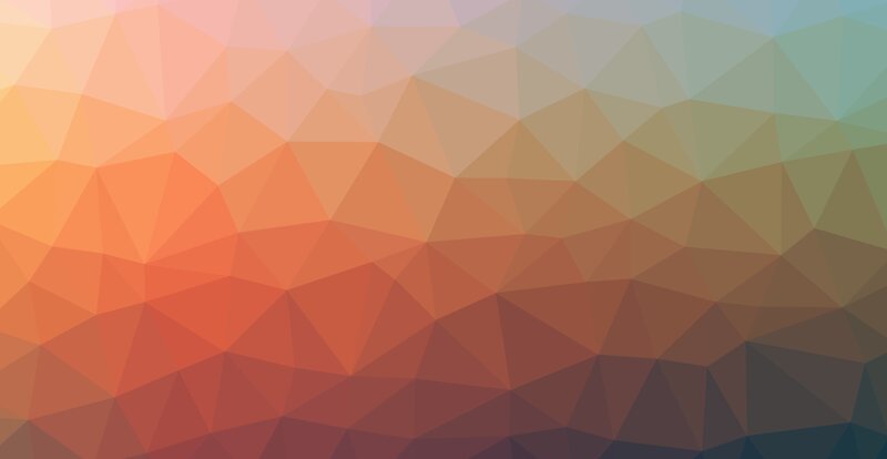 Geometric Polygon Pattern — Orange, Calm, Abstract, Triangles, Gradient