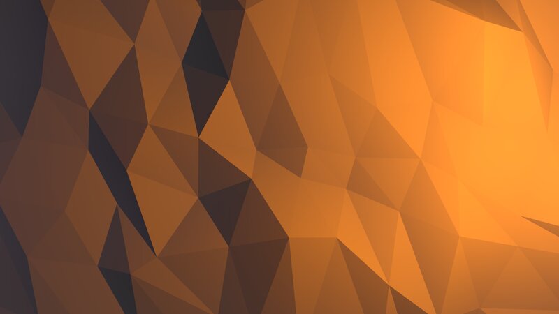 Geometric Polygon Pattern — Orange, Warm