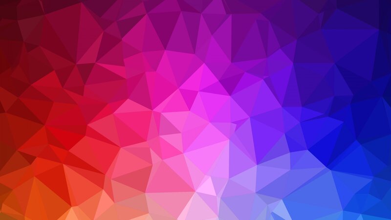 Geometric Polygon Pattern — Red