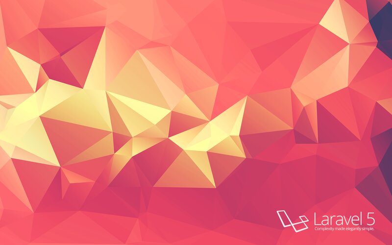 Geometric Polygon Pattern — Red, Vibrant, Abstract